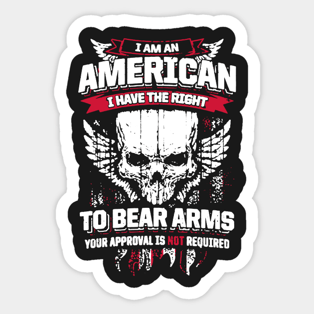 I Am An American Sticker by babettenoella